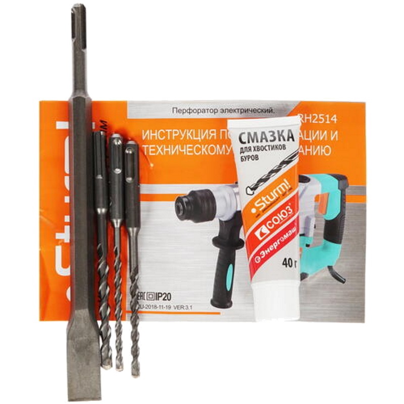 Перфоратор SDS-Plus Sturm RH2514, 1400 Вт, 5.5 Дж