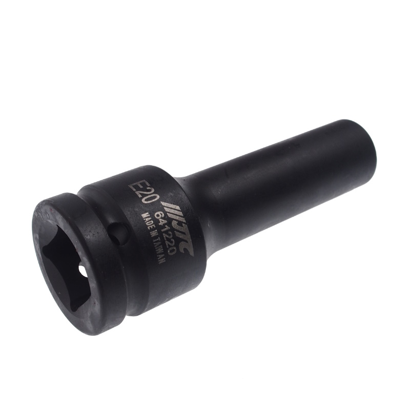 Головка торцевая глубокая ударная JTC JTC-641220, 6-гранная, TORX 3/4" х E20, длина 110 мм