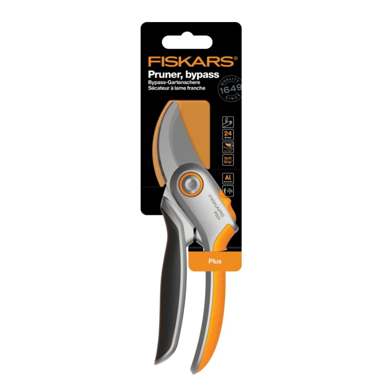 Секатор плоскостной металлический Fiskars Plus P531 1057168 в Иваново