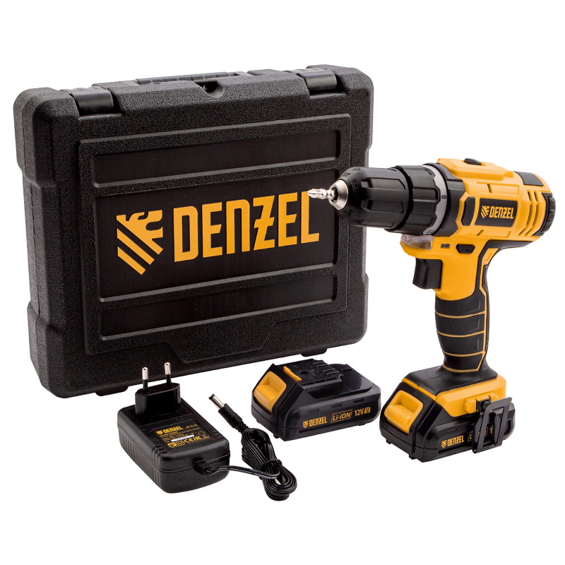 Аккумуляторная дрель-шуруповерт DENZEL CDL-12-02 26101 в Иваново