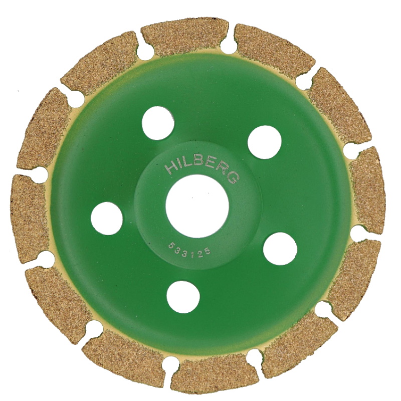 Чашка для резки и шлифовки Hilberg Super Wood Cup 533125, 125 мм, 60/80