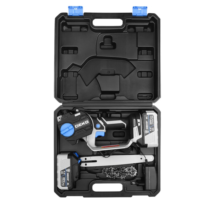 Пила цепная Deko DKCHS 063-4483, аккумуляторная, бесщеточная, 20V, 2x4.0Ач в Ярославле