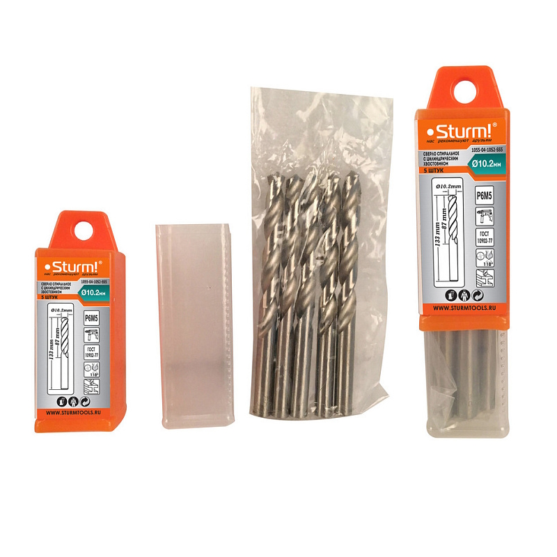 Сверло по металлу Sturm 1055-04-10S2-SS5 380₽