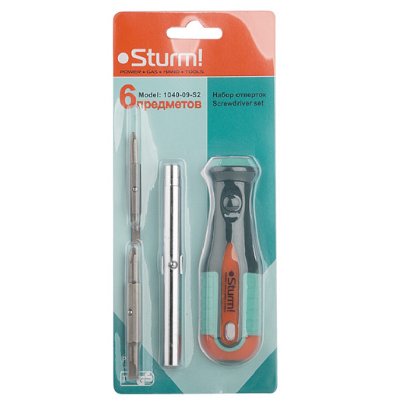 Отвертка-перевертыш 4 в 1 Sturm 1040-09-S2