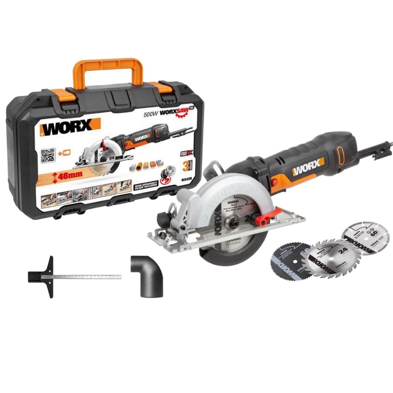 Компактная дисковая пила Worx WX439, 480 Вт, 120 мм, кейс в Иваново