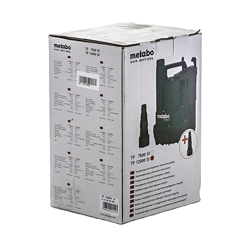 Дренажный насос для чистой воды Metabo TP 12000 SI в Твери