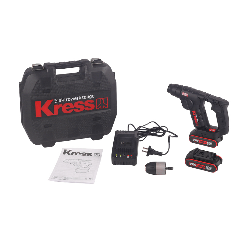 Аккумуляторный перфоратор Kress KU380  в кейсе, с виброзащитой в Твери