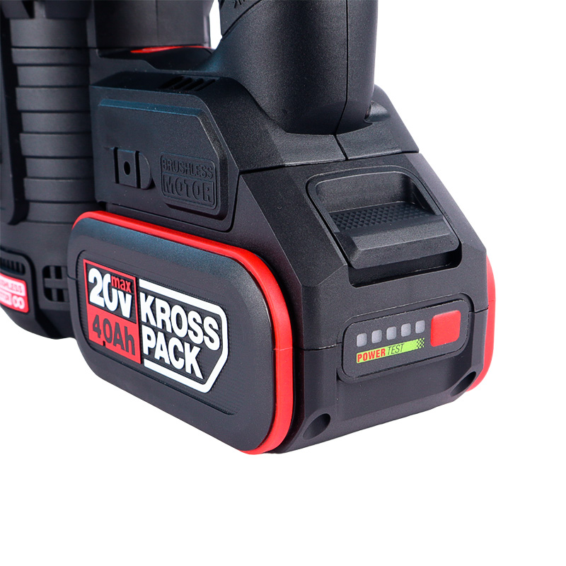 Перфоратор аккумуляторный Kress KU388, бесщеточный, 20В, 4Ач х2, кейс