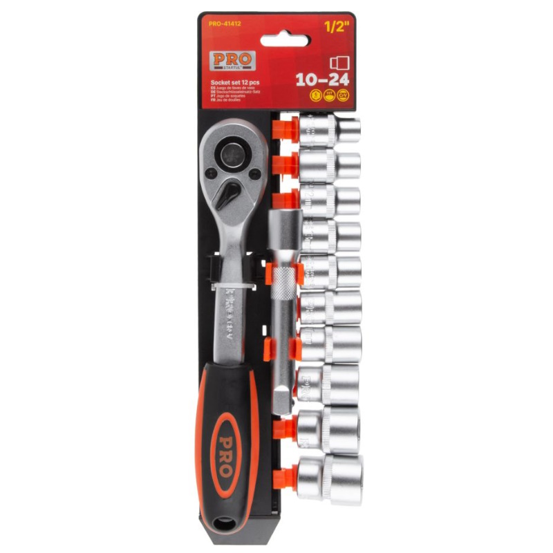 Набор головок Pro Startul PRO-41412, 1/2", 10-24мм, 12 предметов в Ярославле