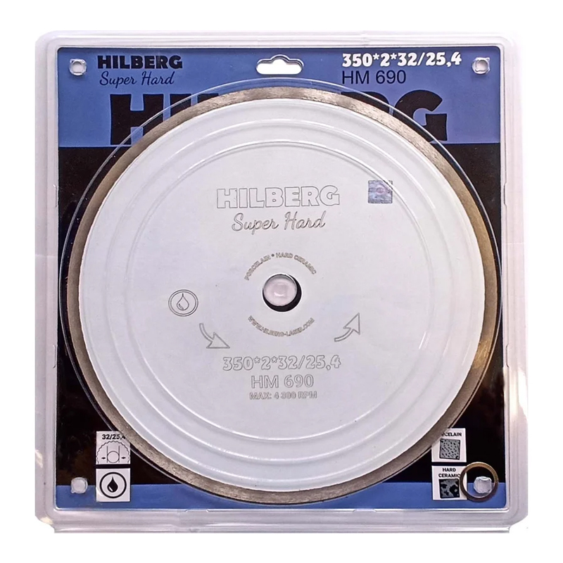 Диск алмазный отрезной Hilberg Super Hard Сплошной HM690 (350х32/25,4) в Череповце