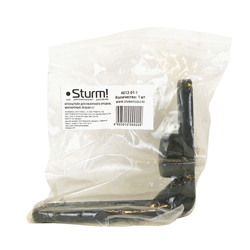 Кронштейн магнитный Sturm 4012-01-1, 10x12x3,5 см, 5/8"