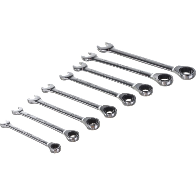 Набор комбинированных трещоточных ключей Deko RW01 065-0549 8-19 мм 8 предметов 2380₽