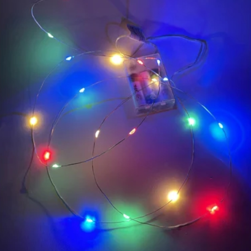 Гирлянда светодиодная "Нить" Эра Б0041983 550918, 2м 20LED АА IP20 мульти  в Муроме