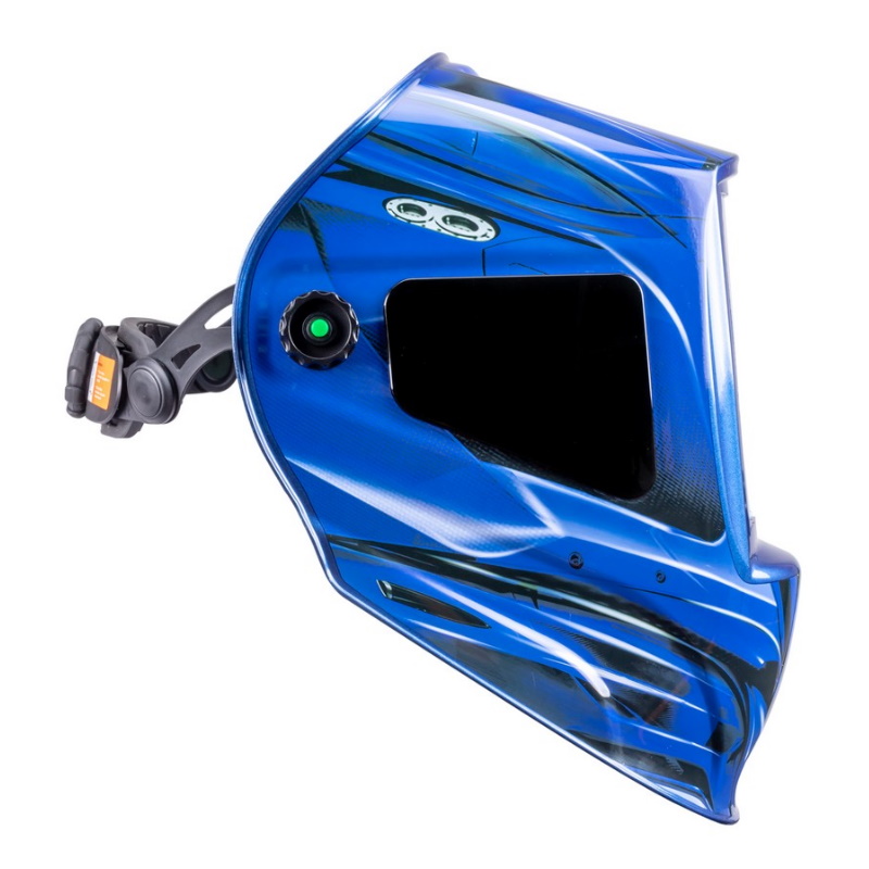 Маска сварщика FoxWeld КОРУНД МЕГА 8255, синяя, (ф-р MEGA LED 2), без коробки
