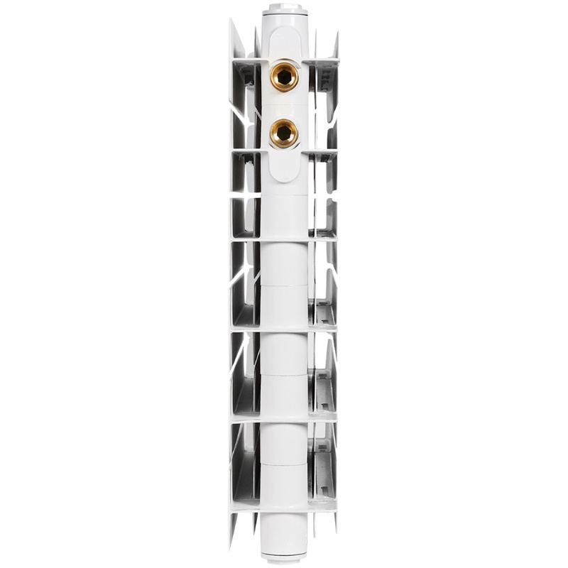 Радиатор Stout TITAN VENTIL 500 SRB-3320-050012, 12 секций, биметаллический, нижнее правое подключение (белый RAL 9016)