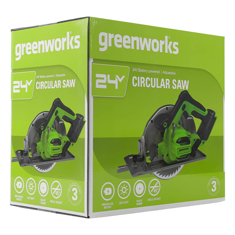 Пила циркулярная Greenworks 1500907 (без АКБ и ЗУ) в Коврове