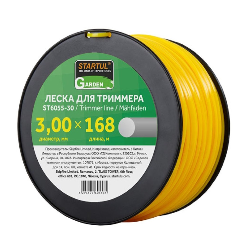 Леска Startul GARDEN ST6055-30, ф 3.0 мм х 168 м, круглое сечение в Костроме