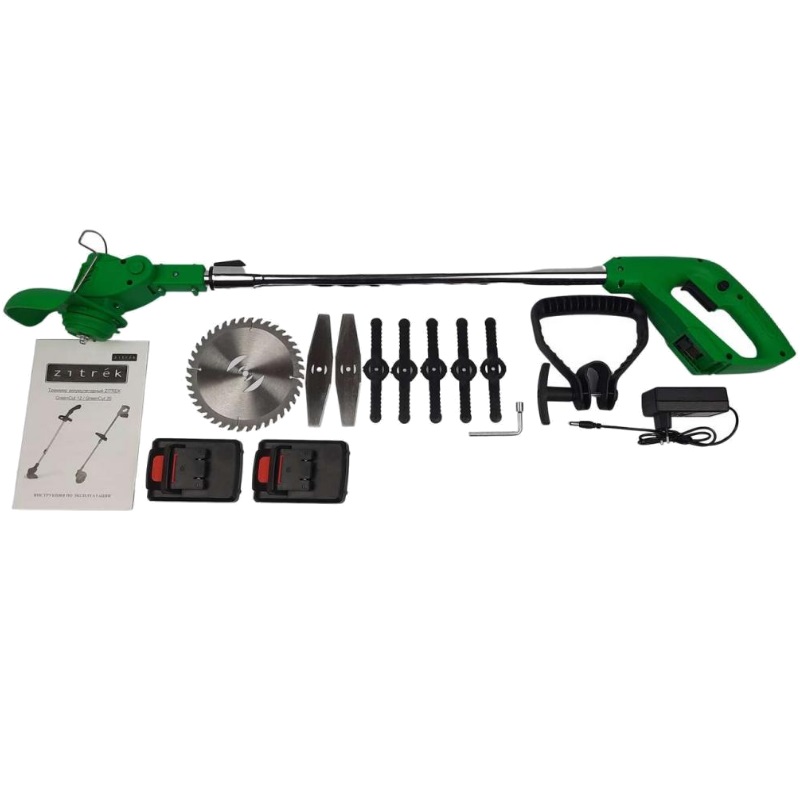 Триммер аккумуляторный для газона Zitrek GreenCut 20 082-2003 (20В, емкость 1.5 Ач, Li-lon 2 шт., ЗУ) в Череповце
