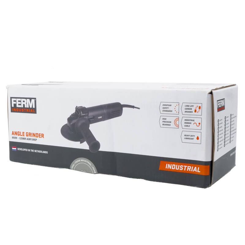 Угловая шлифмашина (болгарка) Ferm AGM1095P, 125 мм, 950 Вт в Угличе