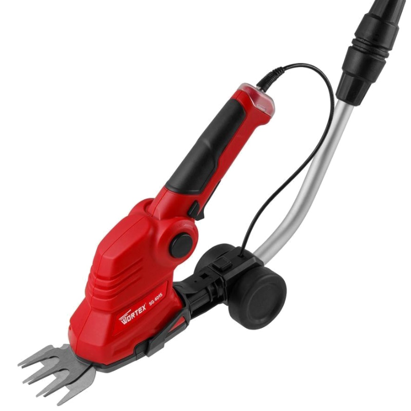 Аккумуляторные садовые ножницы Wortex SG 4015 0311123, в кор. + насадка-кусторез, Li-ion, 3.6В, 70 мм (трава), 115 мм  в Вологде