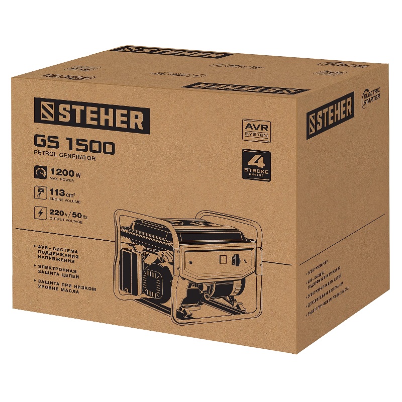 Бензиновый генератор Steher GS-1500 в Костроме
