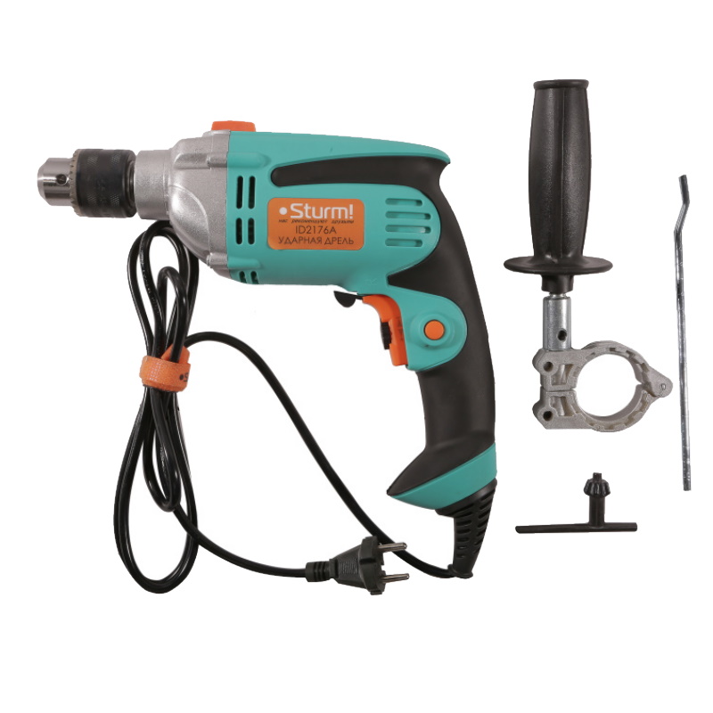 Дрель ударная Sturm ID2176A 750Вт 0-2800обмин 0-42000удмин металлический корпус редуктора 4157₽