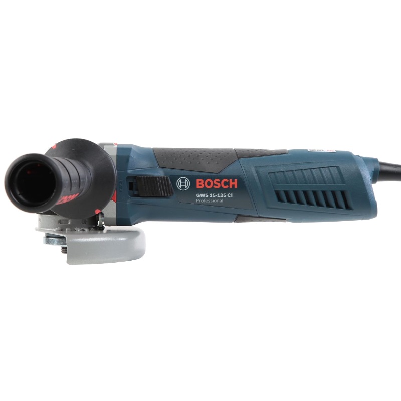 Угловая шлифмашина (болгарка) Bosch GWS 15-125 CI 0.601.795.002, 125 мм, 1500 Вт, плавный пуск, регулировка оборотов в Рыбинске