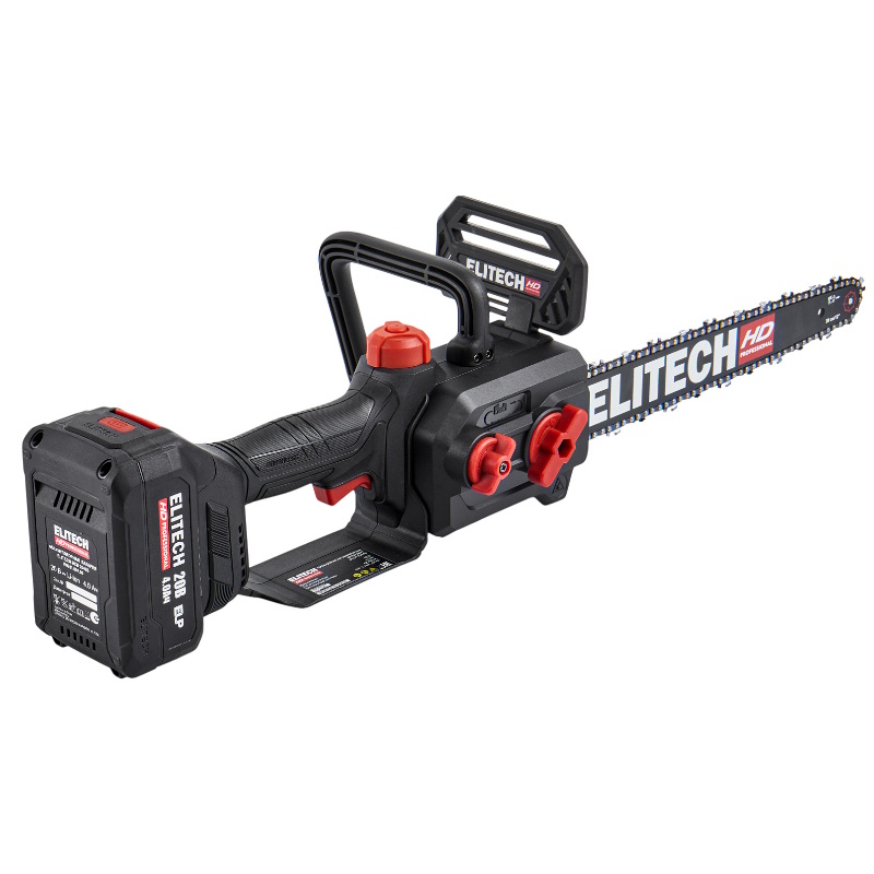 Пила цепная аккумуляторная Elitech HD CS 2012BLPK (E1611.026.01) 211701, бесщеточная, 20В, 1х4Ач и ЗУ, Li-ion