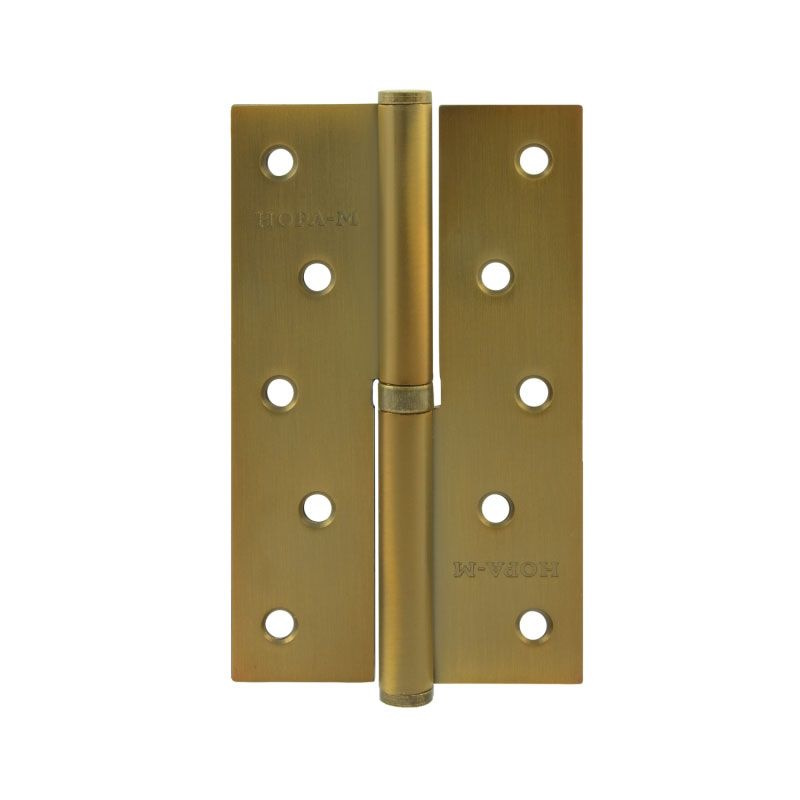 Петля дверная разъемная Нора-М 750-5" 16380, 125*75*2,5, без колп., Матовый кофе, Левая в Костроме