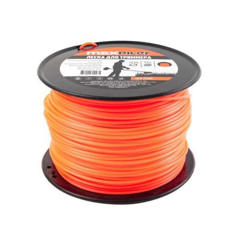 Леска для триммера Maxpiler MLR-33003N, 3 мм*3LB, круг, 167 м, бухта в Коврове