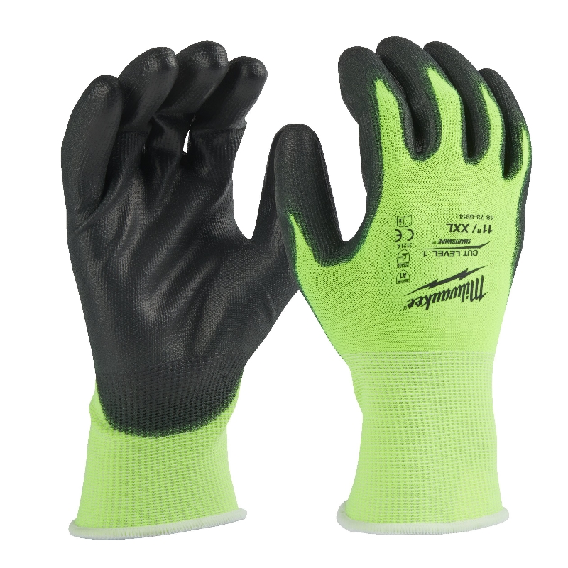 Перчатки защитные Milwaukee Hi-Vis Cut level Хай Виз Кат Левел 1A 4932479920 11XXL 360₽
