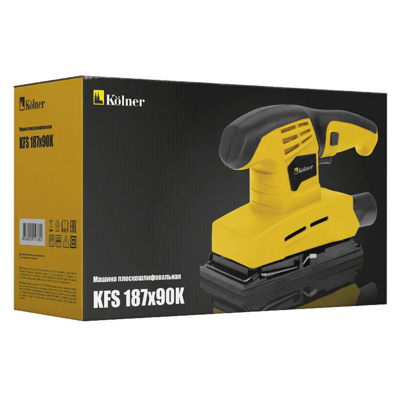 Машина плоскошлифовальная Kolner KFS 187х90К 4610092017884, 150Вт, размер шлиф. поверхн. 187х90мм, 11000кол/мин, кабель 2м в Угличе