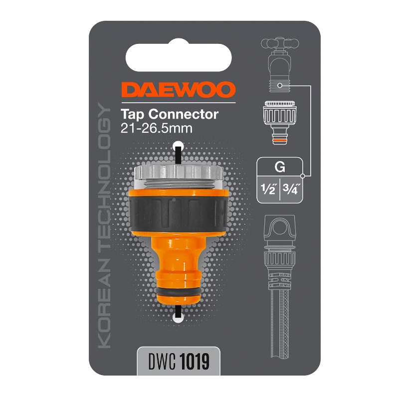 Адаптер для кранов с внешней резьбой G1/2"и 3/4" (21-26,5 мм) Daewoo DWC 1019 в Костроме