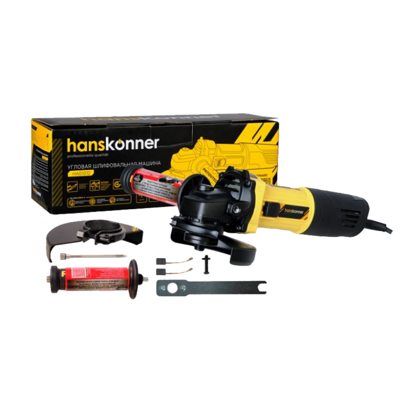 Угловая шлифмашина (болгарка) Hanskonner HAG1012, 125 мм, 800 Вт в Муроме