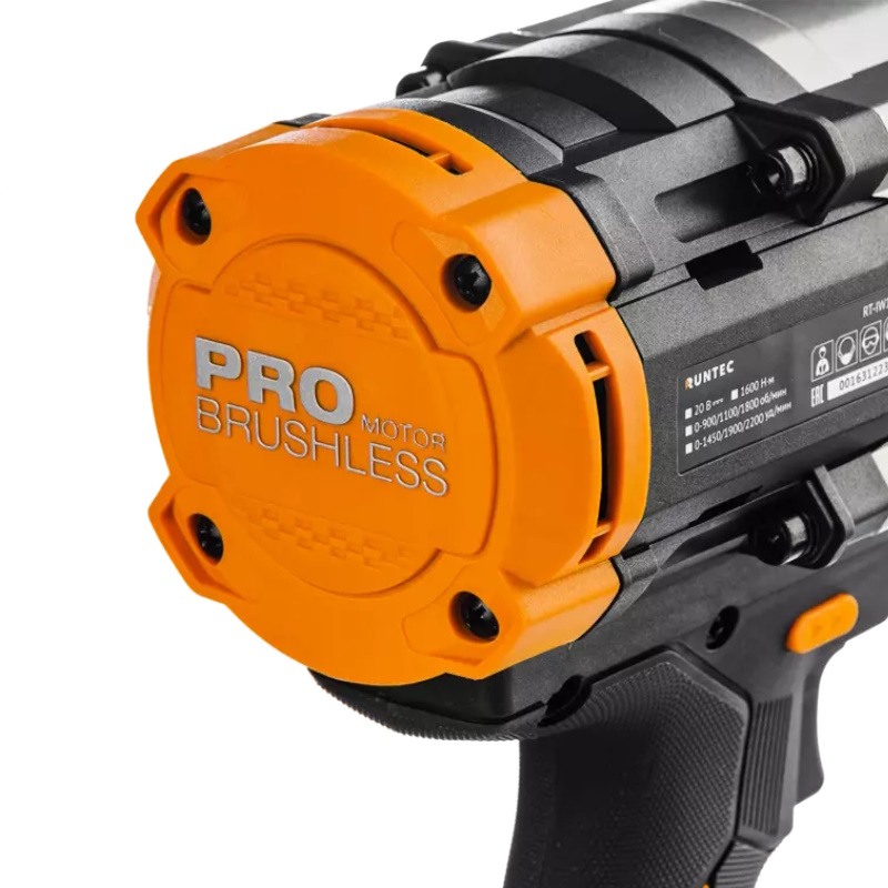 Гайковерт ударный аккумуляторный Runtec RT-IW1600 Runtec PRO 3/4", 20В, 2*6Ач, 1600Нм в Коврове