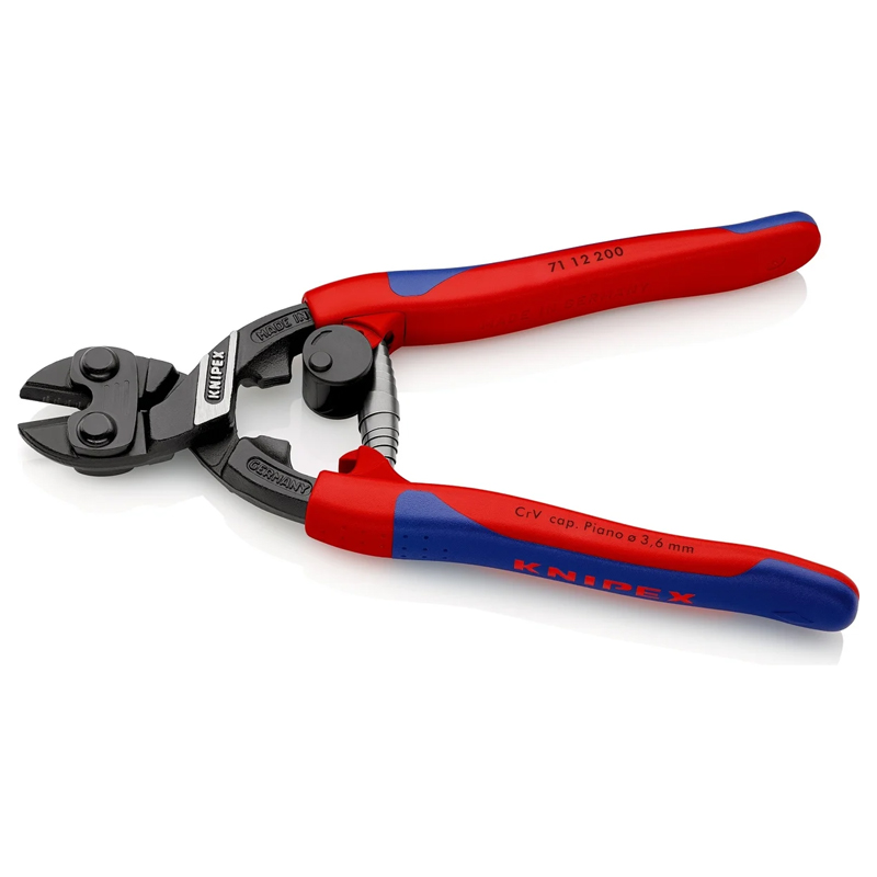 Болторез компактный Knipex CoBolt KN-7112200SB пружина, 200 мм, 2-комп ручки в Переславле
