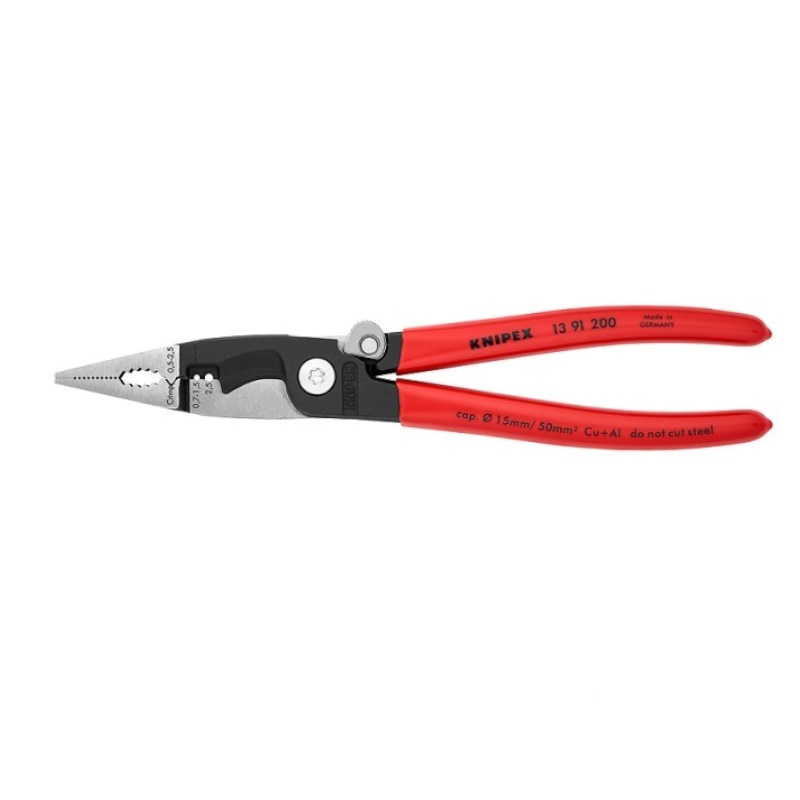 Клещи электромонтажные Knipex KN-1391200, 6-в-1, зачистка 0.75 – 1.5 / 2.5 мм², рез Ø 15 мм / 50 мм², 200 мм в Туле