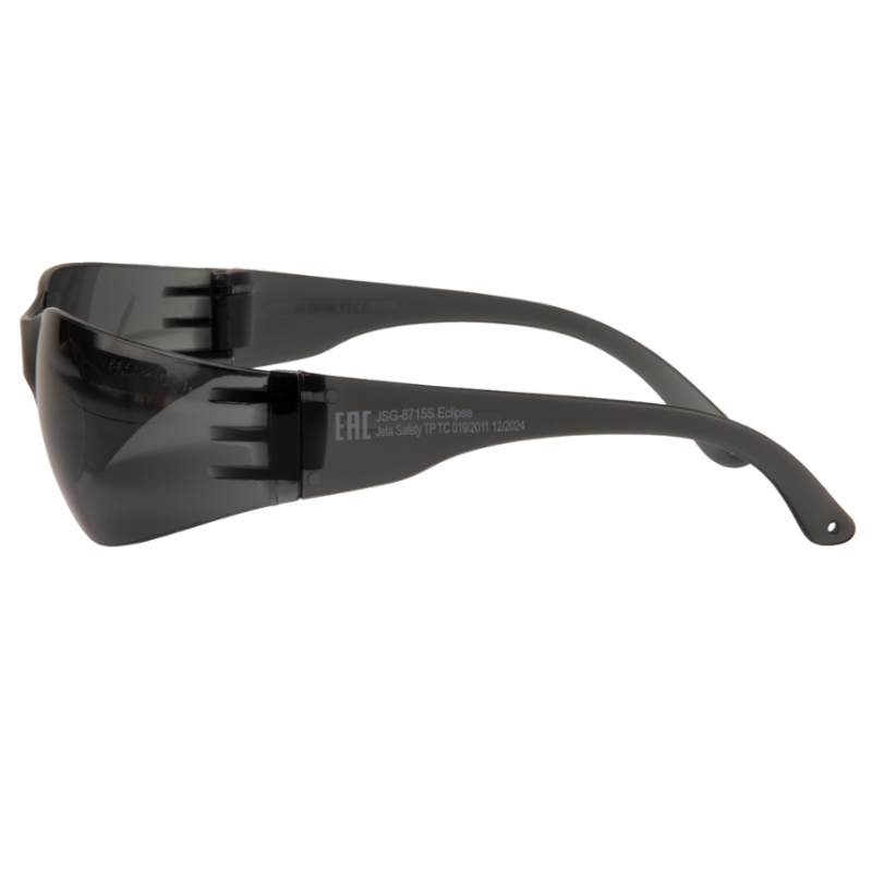 Открытые очки с панорамным обзором Jeta Safety JSG-8715S, защитное покрытие, дымчатые линзы в Кинешме