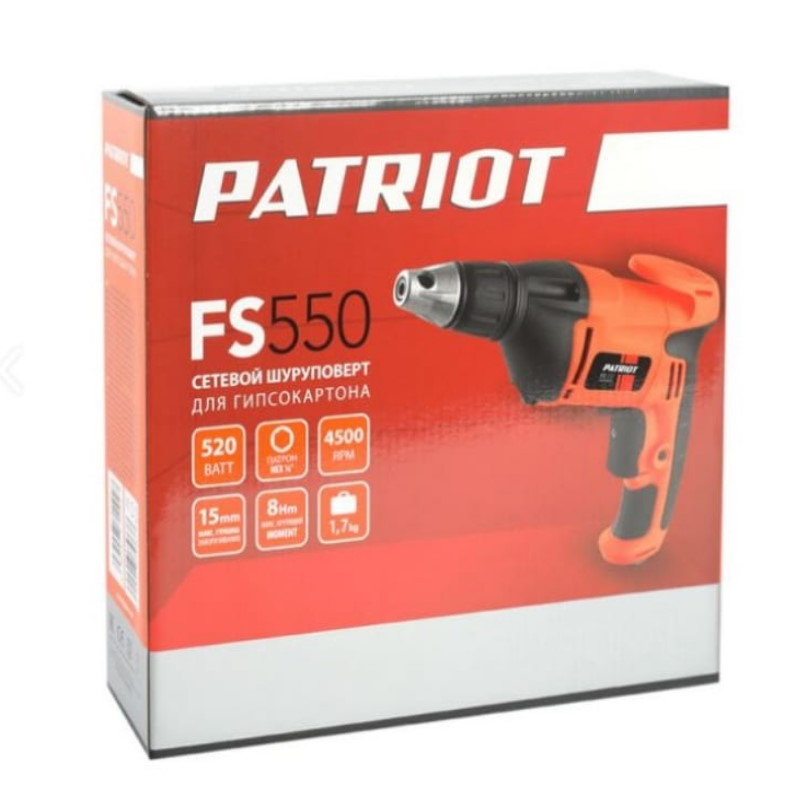 Сетевой шуруповерт для гипсокартона Patriot FS 550 в Туле