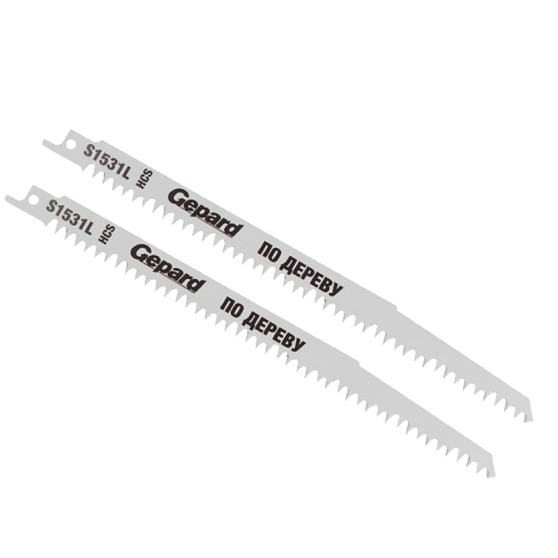Пилка для сабельной пилы по дереву Gepard GP0650-20 S1531L 2 шт 260₽