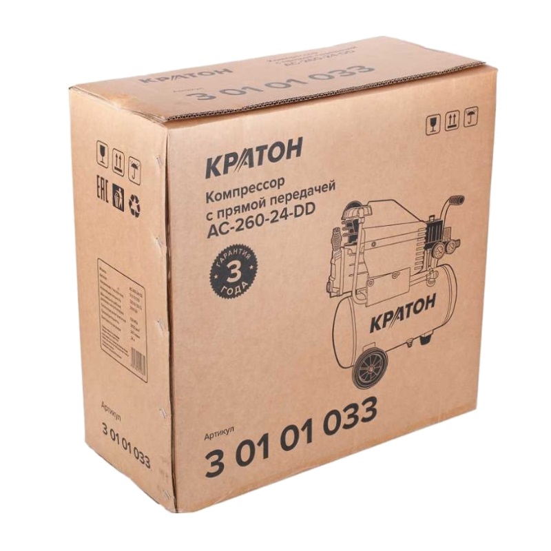 Компрессор с прямой передачей Кратон AC-260-24-DD в Костроме