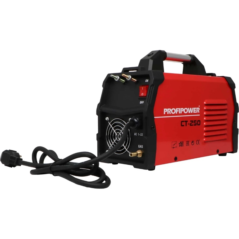 Инвертор плазменной резки ProfiPower CT-250 E0299, 3B1 MMA+CUT+TIG (10-40A, толщина реза, 1-14 мм) в Ярославле