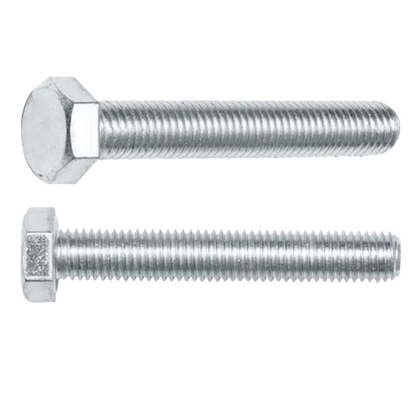 Болт Starfix SMC3-21613-10, М14х160 мм, шестигранный, цинк, класс прочности 5.8, DIN 933, 10 штук в картонной упаковке в Переславле