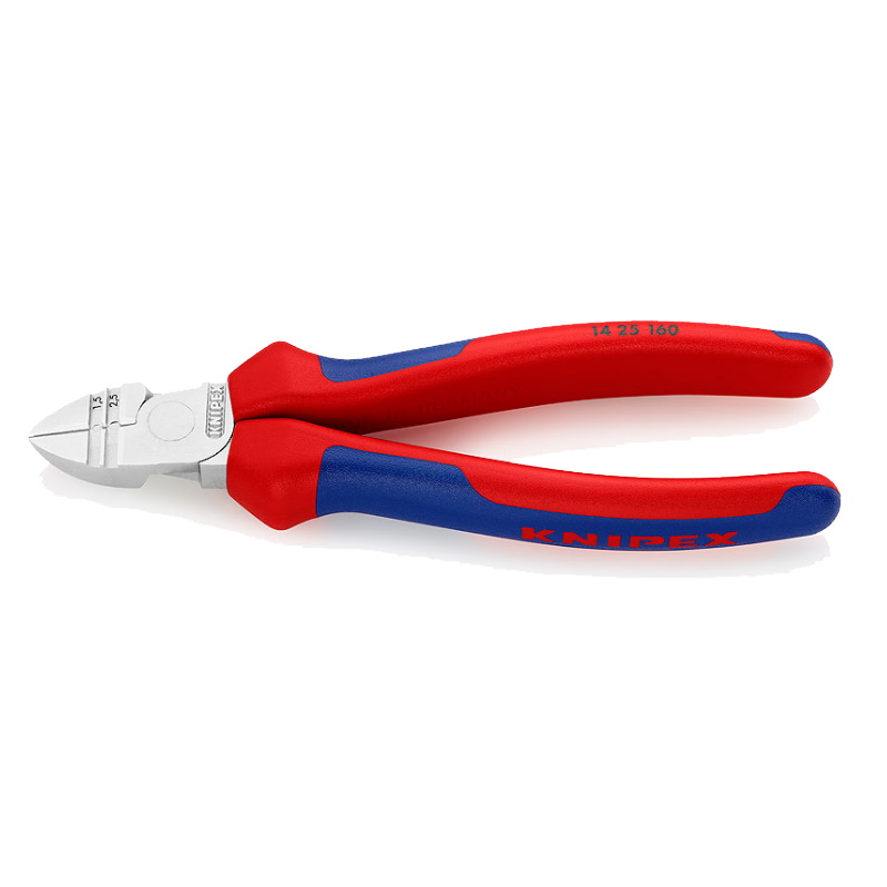 Бокорезы-стрипперы Knipex KN-1425160, 160 мм, хром, двухкомпонентные ручки в Ярославле