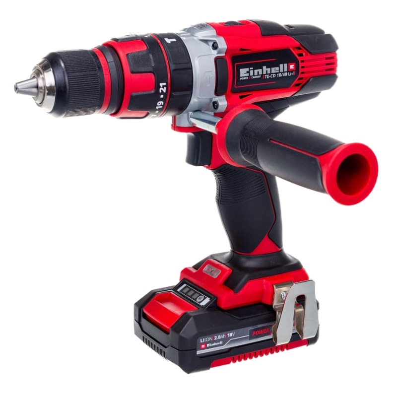 Дрель-шуруповёрт аккумуляторная ударная Einhell PXC TE-CD 18/48 Li-I (2x2,0Ah) 4513935 в Иваново