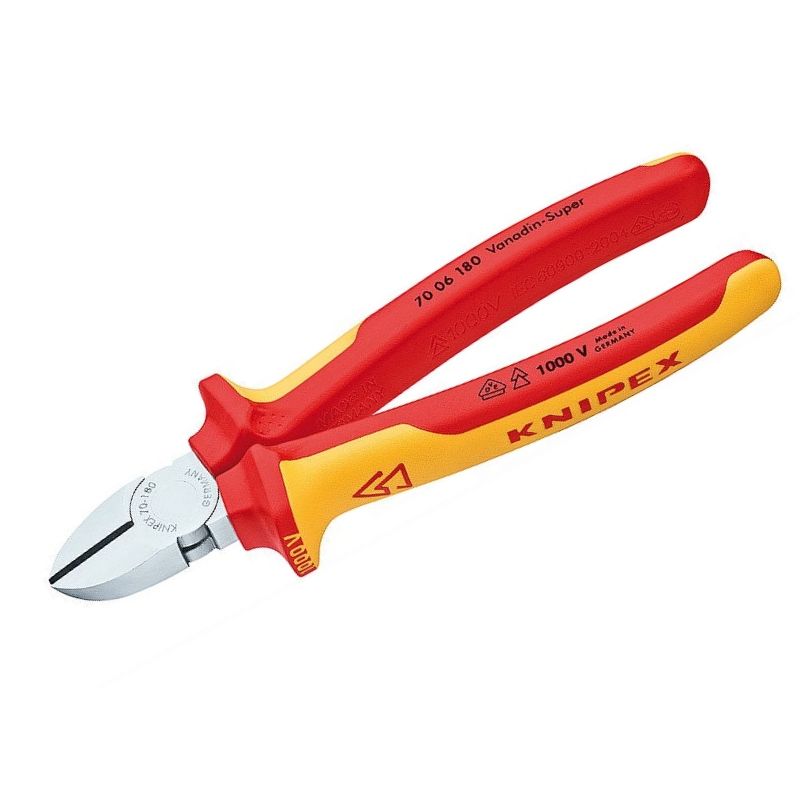 Кусачки боковые KNIPEX, хромированные, 180 mm, KN-7006180 в Рыбинске