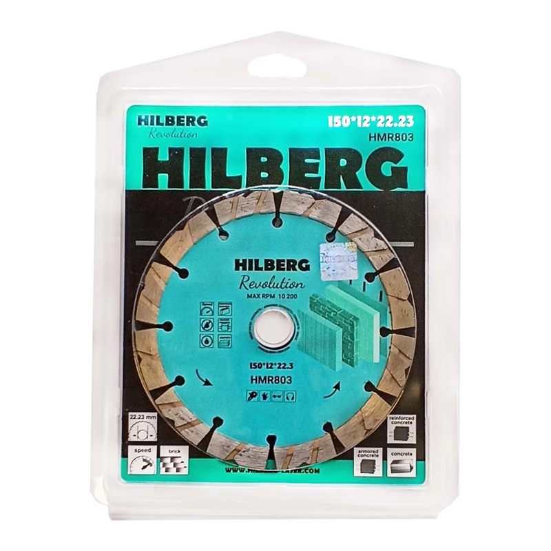 Диск алмазный отрезной Hilberg Revolution HMR803 (150х22,23х12) в Туле