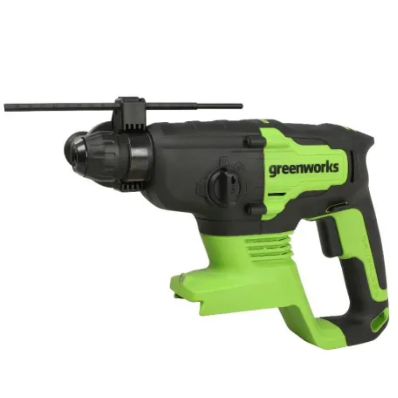 Перфоратор Greenworks GD24SDS2 24V 3803007CUA,  аккумуляторный, бесщеточный, 2 Дж, 4500 уд/мин, 24 мм, 1х2Ач, ЗУ 