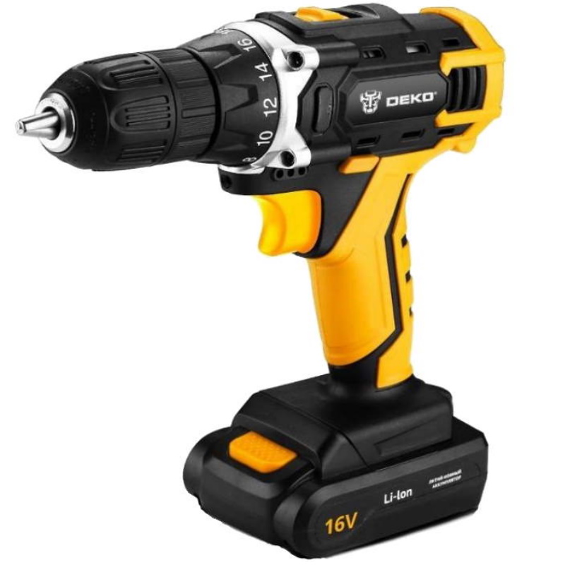 Аккумуляторная дрель-шуруповерт Deko DKCD16FU-Li 063-4098 в Иваново