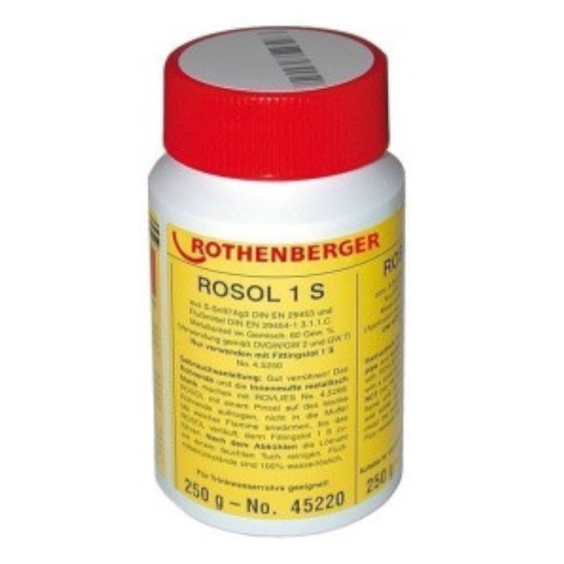 Пастообразный флюс Rothenberger ROSOL 1S 45220, пластиковая банка, 250 г. в Череповце